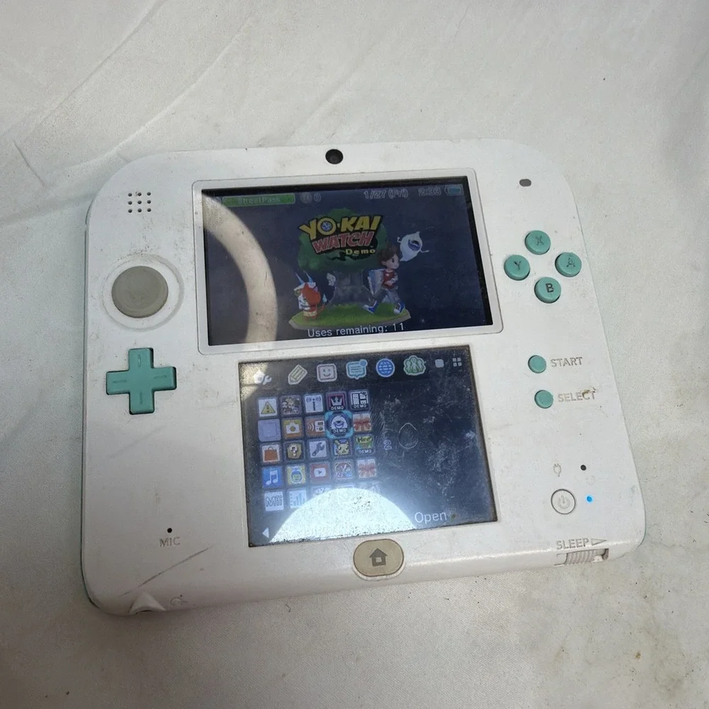 Nintendo 2DS Sea Green Limited Edition Video Game Console  No Charger